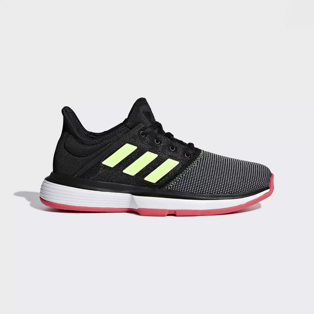 Adidas SoleCourt Boost Zapatillas De Tenis Negros Para Niño (MX-26150)